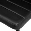 tectake 800881 Lot de 8 Chaises de Salle à Manger 41x45x98,5cm Design épuré Cadre en Acier - Diverses Couleurs (Noir)