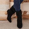 51IPZcaqaDL._AC_.jpg Dasongff Bottines de Cheville à Talon Moyen Bottes Mollets Larges Femme Boots Chelsea Bottes Courtes Silp on Bottes Montantes Bout Pointu Femme Pas Cher