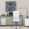 51LidXfoIWL._AC_.jpg Exofcer Chaise de Bureau Blanc Cuir PU Haute Dossier incurvé Home Executive Ordinateur Pivotant Fauteuil de Bureau (Blanc)