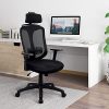 51MTrTilRUL._AC_.jpg Chaise de bureau ergonomique, chaise de bureau, chaise ergonomique avec appuie-tête et support lombaire, dossier et siège respirant, charge maximale 130 kg