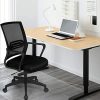 51Pnwq56oIL._AC_.jpg COMHOMA Chaise de Bureau Fauteuil Pivotant Conception Ergonomique avec Siège en Maille Respirant Fonction Berçante Réglable en Hauteur Multi-Couleurs (Noir)