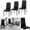 51RpB-0wq4L._AC_.jpg IDMarket - Lot de 6 chaises Romane Noires pour Salle à Manger