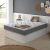 Matelas Soft Confort 140x190 cm de Ressorts Ensachés, 22 cm de Hauteur, Reversible, indépendance de Couchage, Fermeté Moyenne-Haute, Grande durabilité.