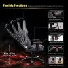 51V1K0NAhlS._AC_.jpg Chaise Gaming, Fauteuil Gaming en Tissu Racing Chaise de Bureau Ergonomique,Siège Pivotant Haut Dossier Inclinable (Gris)