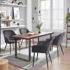 51WQvgpI2VL._AC_.jpg SONGMICS Chaises de Salle à Manger, Lot de 2, Fauteuils, Sièges rembourrées, accoudoirs, Largeur d’Assise 49 cm, Pieds en métal, Velours, Charge 110 kg, pour Salon, Chambre, Gris LDC088G02