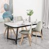 VADIM Chaise Scandinave Grise Lot de 4, Chaises De Cuisine Rétro Tulipe Rembourrée, Chaise Salle à Manger Pied en Bois