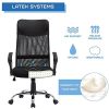 51Z9dxoBTLL._AC_.jpg STmeng Liberty T36P Chaise de Bureau Ergonomique en Maille, Chaise de Jeu pour Ordinateur à Hauteur réglable avec Appui-tête pour Le Dos, Coussin de siège en Latex Respirant