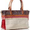 Desigual Fabric Hand Bag, Handbag Femme, Marron, Taille Unique