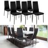 51cF5vzQCL._AC_.jpg IDMarket - Lot de 6 chaises Romane Noires pour Salle à Manger