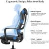 51hjsPPvDuS._AC_.jpg MFAVOUR Chaise de Bureau, Fauteuil de Bureau Ergonomique, Chaise Ergonomique avec Repose-Pied, Fauteuil Idéal pour La Sieste, Charge 130KG Max - MFV 42