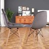 51kAs1WuyYL._AC_.jpg EDLMH Lot de 4 chaises de salle à manger ergonomiques en similicuir et velours avec cadre en métal et pieds en bois de hêtre pour salle à manger, bureau, salon, chambre, café (4, gris velours)