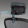 Intimate WM Heart Chaise de Bureau, Fauteuil de Bureau en Maille, Chaise de Bureau Ergonomique, avec Accoudoirs et Appui-tête Ajustables,Soutien Lombaire Ajustable, Noir