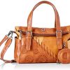 Desigual PU Hand Bag, Handbag Femme, Marron, Taille Unique
