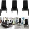 51pZRjKWu2L._AC_.jpg IDMarket - Lot de 6 chaises Romane Noires pour Salle à Manger
