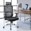 51xY0xtdOlL._AC_.jpg MFAVOUR Chaise de Bureau Grande Taille, Fauteuil Bureau Ergonomique, Siège Grande Confortable avec 3D Accoudoir, Dossier Confortable de Design S, pour 158-180cm