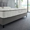 Vesgantti Matelas 24cm Épaisseur Ressort Ensachés Matelas en Mousse Mémoire de Forme Transpirant 7 Zone de Confort CertiPUR-US (90x190cm)