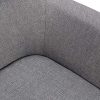 WOLTU Lot de 2 Chaises de Cuisine chaises de Loisirs chaises de Salle à Manger,Chaises de Relax en Lin et Bois Massif,Gris Clair BH94hgr-2