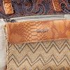 Desigual Fabric Hand Bag, Handbag Femme, Marron, Taille Unique