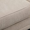HOMCOM Canapé 3 Places dim. 197L x 84P x 90H cm Coussin déco. Inclus Pieds Bois Massif pin Tissu Aspect Velours côtelé Beige