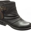 Angkorly - Chaussure Mode Bottine Motard Cavalier Femme perforée Boucle lanière Talon Bloc 3 CM - Intérieur Fourrée
