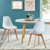BAÏTA Sigrid Lot de 2 chaises, Blanc, h85cm BAÏTA Sigrid Lot de 2 chaises, Blanc, h85cm
