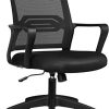 COMHOMA Chaise de Bureau Fauteuil Pivotant Conception Ergonomique avec Siège COMHOMA Chaise de Bureau Fauteuil Pivotant Conception Ergonomique avec Siège en Maille Respirant Fonction Berçante Réglable en Hauteur Multi-Couleurs (Noir)