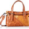 Desigual PU Hand Bag, Handbag Femme, Marron, Taille Unique