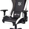 GTRACING Chaise Gaming Fauteuil de Bureau Siège Ergonomique Fonction Berçante GTRACING Chaise Gaming Fauteuil de Bureau Siège Ergonomique Fonction Berçante et Pivotante avec Accoudoirs 4D et Coussin Lombaire et Appui-Tête Mobile Réglable en Hauteur Séries de GTPLAYER (Blanc)