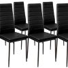 IDMarket - Lot de 6 chaises Romane Noires pour Salle IDMarket - Lot de 6 chaises Romane Noires pour Salle à Manger