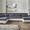 Lisa Design - Vermont - Canapé d'angle panoramique en U Lisa Design - Vermont - Canapé d'angle panoramique en U - XXL - Gauche