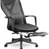 MFAVOUR Chaise de Bureau, Fauteuil de Bureau Ergonomique, Chaise Ergonomique MFAVOUR Chaise de Bureau, Fauteuil de Bureau Ergonomique, Chaise Ergonomique avec Repose-Pied, Fauteuil Idéal pour La Sieste, Charge 130KG Max - MFV 42