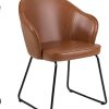Marque Amazon - Movian Sils - Chaise de salle à Marque Amazon - Movian Sils - Chaise de salle à manger, 58,5 x 57 x 81,5 cm, Marron