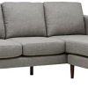 Marque Amazon - Rivet Revolve - Canapé d'angle moderne réversible à Marque Amazon - Rivet Revolve - Canapé d'angle moderne réversible à méridienne, largeur 203 cm, Gris tissé