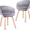 Mc Haus ERIKO Marengo Chaises Salle à Manger, Gris Anthracite, Mc Haus ERIKO Marengo Chaises Salle à Manger, Gris Anthracite, 51x55x75cm