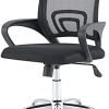 Sim Luxury Chaise de bureau ergonomique réglable en maille pour Sim Luxury Chaise de bureau ergonomique réglable en maille pour le salon ou le bureau à domicile Noir