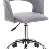 WOLTU BS30hgr Chaise de Bureau Tabouret à Roulette en Lin,Tabouret WOLTU BS30hgr Chaise de Bureau Tabouret à Roulette en Lin,Tabouret de Travail Tabouret Roulant avec accoudoir, réglable en Hauteur,Gris Clair