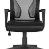 Yaheetech Fauteuil de Bureau Chaise Ordinateur à Roulettes Ergonomique Pivotant Yaheetech Fauteuil de Bureau Chaise Ordinateur à Roulettes Ergonomique Pivotant Inclinable Siège et Base Plus Large Hauteur Réglable avec Accoudoirs Noir