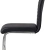 21zSoMT4YrL._AC_.jpg Albatros chaise cantilever BURANO Lot de 2 chaises, noir, testé par SGS