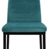 Mimma 21940011 Lot de 2 chaises de Salle à Manger en Velours Valentina, Fer, Vert, 96 x 53 x 43 cm