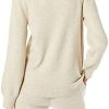 313ifYN3zLL._AC_.jpg Amazon Essentials Pull à col Rond avec épaules plissées et Doux au Toucher Femme