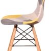 BenyLed Lot de 6 Chaises de Salle à Manger Rétro Patchwork Chaise Tissu Salle à Manger Chaise pour Cuisine Salle à Manger (Jaune-6pcs)