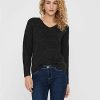 Only Onlcamilla V-Neck L/S Pullover KNT Noos Sweater Femme