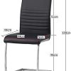 31RoT3fK8sL._AC_.jpg Albatros chaise cantilever BURANO Lot de 2 chaises, noir, testé par SGS