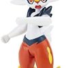 31xccUT2EOL._AC_.jpg Figurine Pokemon Jouet 10-12 cm, Pyrobut Cinderace – Pokemon Figurine - Nouvelle Vague 2021 - sous Licence Officielle Jouet Pokemon