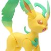 31zIsQhp5CL._AC_.jpg Bandai Battle-Phyllali (Leafeon) -Figurine articulée 8 cm-Pokémon Pelage Beige et Vert, JW0136
