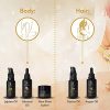 411SX03mrpS._AC_.jpg Coffret de soins BIO 5x30 ml - Beurre de Karité, Huile argan, Huile de jojoba, Huile amande douce, Huile de ricin - Cadeau femme - Produits vegan et naturels