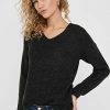 Only Onlcamilla V-Neck L/S Pullover KNT Noos Sweater Femme