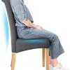 419olbzkKiL._AC_.jpg SONGMICS Chaises de Salle à Manger, Lot de 2, Rembourré, Dossier Haut, Revêtement en Lin-Coton, Pieds en Bois Massif, Gris Foncé et Couleur Boisée LDC21GY