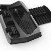 41Bm8MjqznL._AC_.jpg Support vertical pour contrôleurs PS5 avec ventilateur de refroidissement, avec deux ports de chargeur de contrôleur pour PlayStation 5 et DualSense et 14 emplacements de jeu rétractables