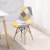 BenyLed Lot de 6 Chaises de Salle à Manger Rétro Patchwork Chaise Tissu Salle à Manger Chaise pour Cuisine Salle à Manger (Jaune-6pcs)